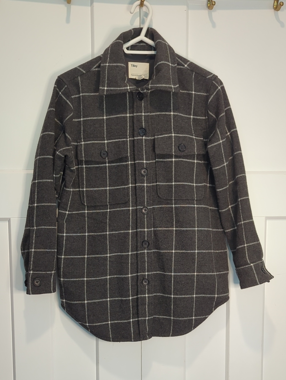 Tilly Polyester/Wool Blend Shacket Size XS